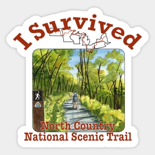 I Survived the North Country National Scenic Trail Sticker